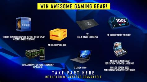 intel extreme masters raffle